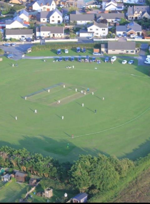 Aerial photo of the ground at Hook